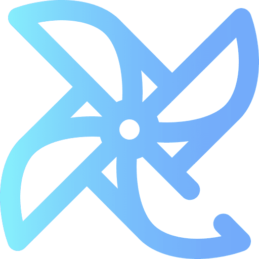 Pinwheel kid and baby wind windmill icon