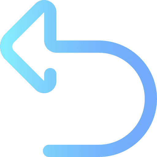 Undo edit tools left arrows icon