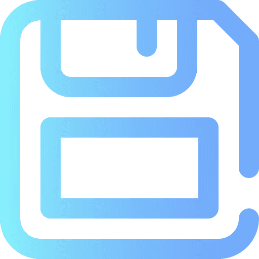 Diskette save interface flash disk icon