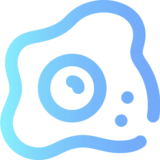 Fried egg fried food egg icon