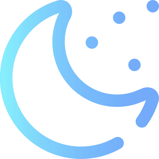 Half moon stars miscellaneous astronomy icon