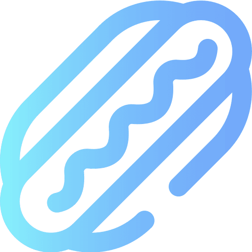 Hot dog hot dog food and restaurant food icon