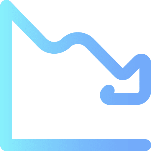 Loss loss stats graphic icon