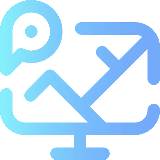 Map position orientation maps and location icon