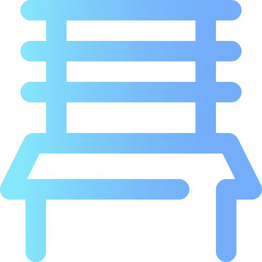 Bench chair furniture and household leisure icon