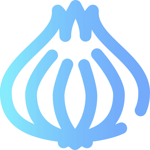 Onion organic food and restaurant food icon