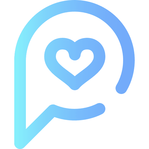 Pin map location miscellaneous heart icon