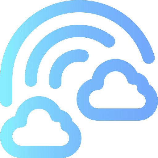 Rainbow weather spectrum nature icon