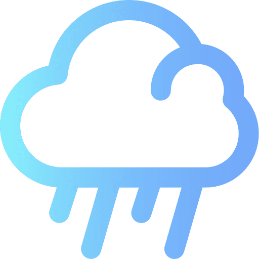 Rainy rainy weather rain icon