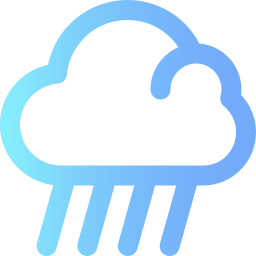 Rainy sky rain storm icon