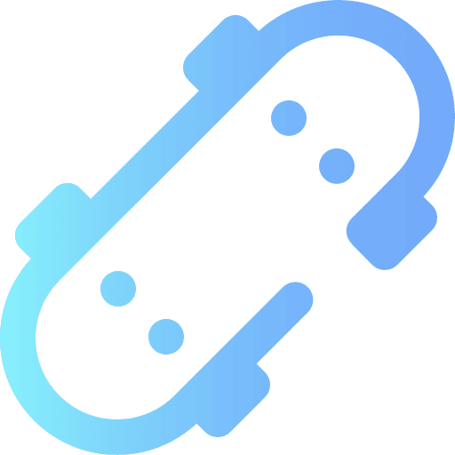 Skateboard multisports wheels skateboard icon