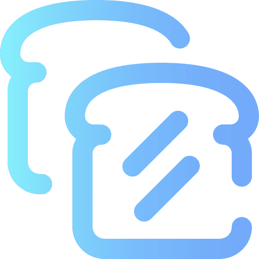 Bread bakery breakfast toast icon