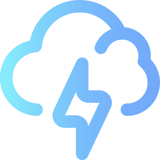 Storm nature thunder meteorology icon