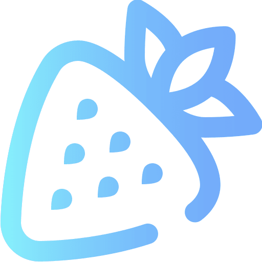 Strawberry diet organic food and restaurant icon