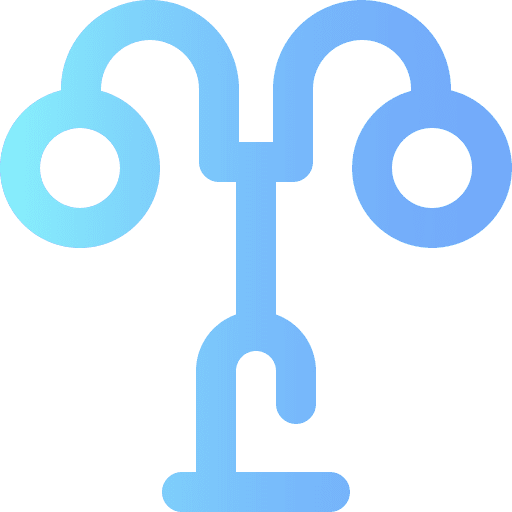 Street light light bulb lamps architecture and city icon