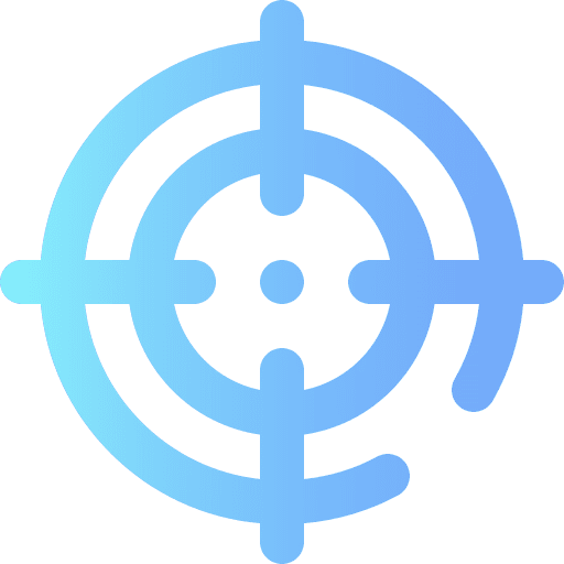 Target weapons target shooting icon