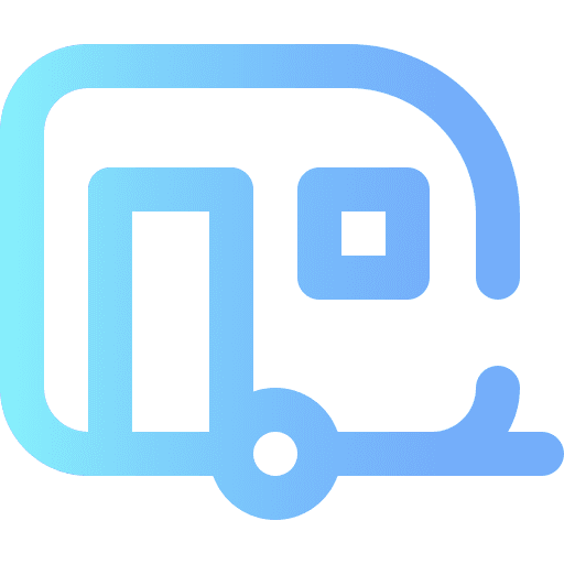 Caravan camping caravan transportation icon