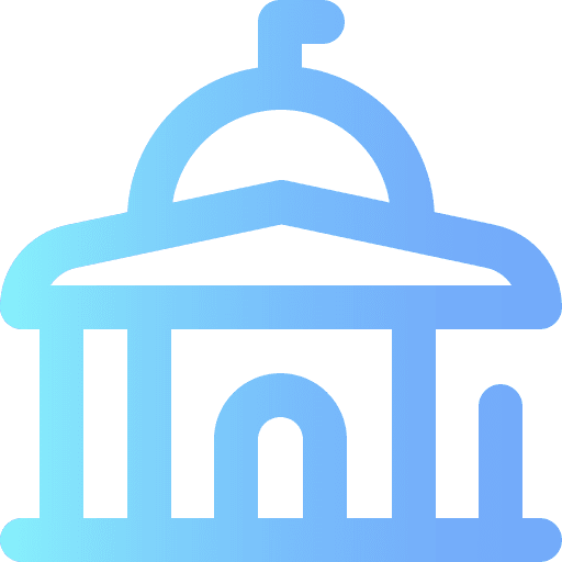 City hall architecture and city monument monuments icon