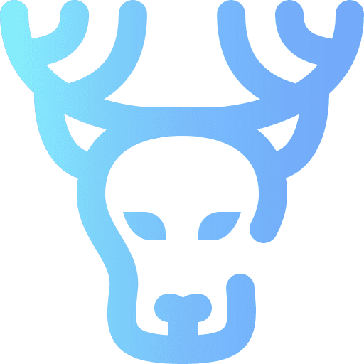 Deer reindeer animals animal icon