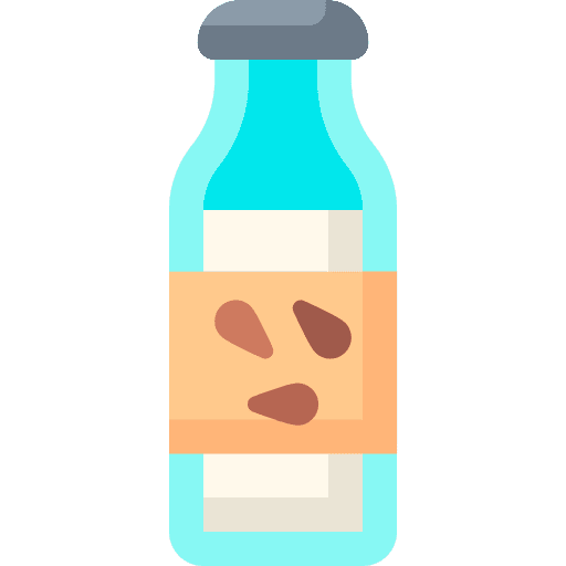 Almond milk organic vegan almond milk icon