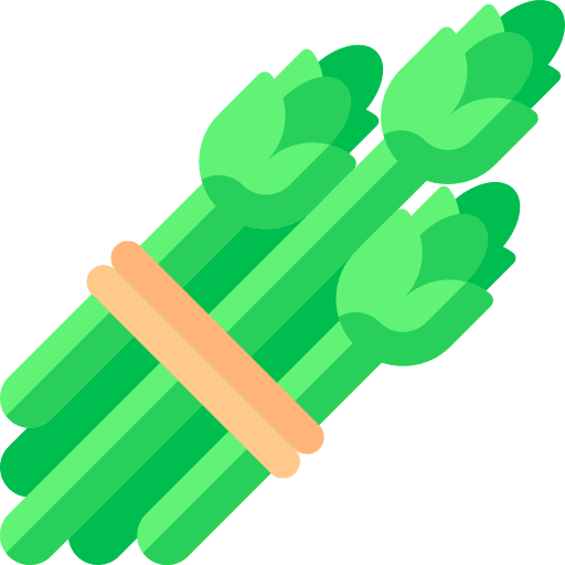 Asparagus diet food and restaurant asparagus icon