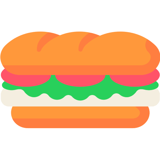 Sandwich vegan food and restaurant vegetarian icon