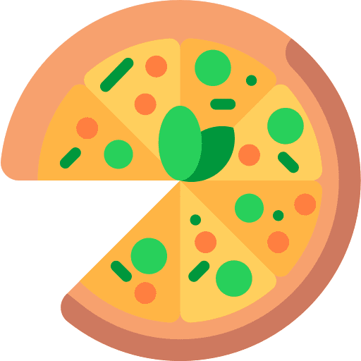 Pizza pizza fast food healthy food icon