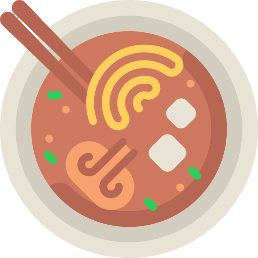 Ramen healthy food food vegan icon