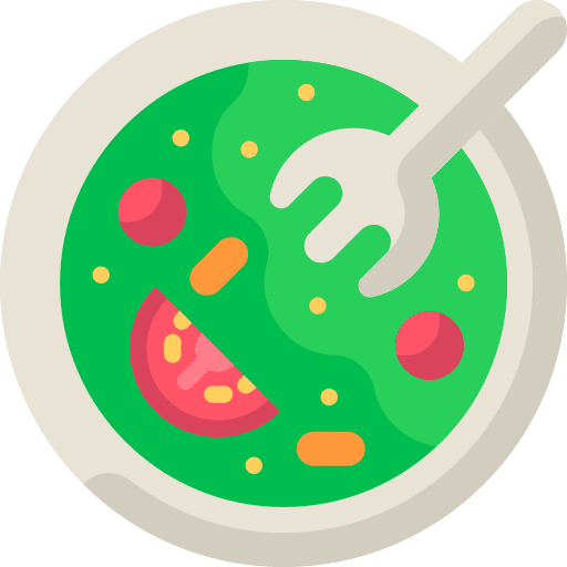 Salad organic diet vegetarian icon