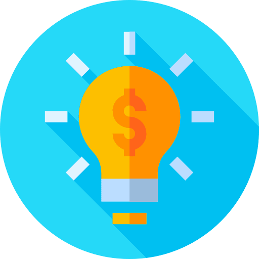 Idea solution idea business and finance icon