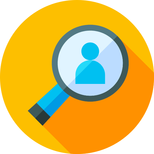 Magnifying glass magnifying glass archive human resources icon