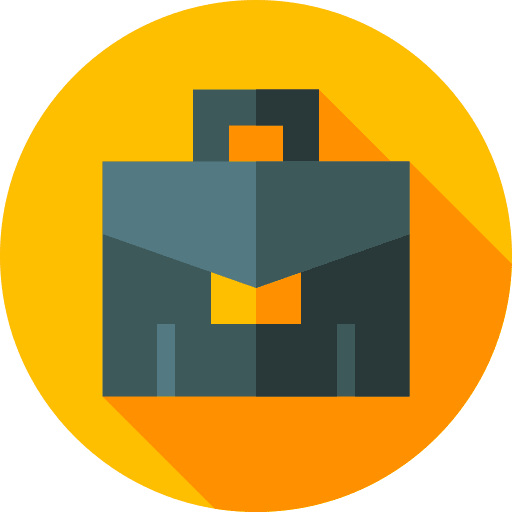 Suitcase briefcase bag business and finance icon