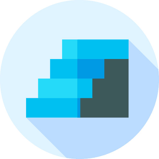 Career ladder business and finance stairs icon