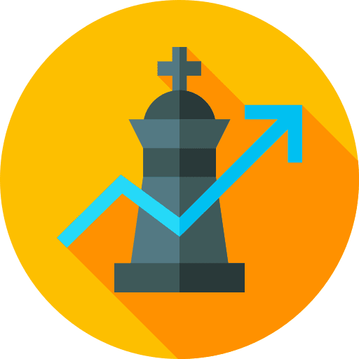 Chess rook chess business and finance icon