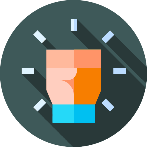 Hand punch fist hands and gestures icon