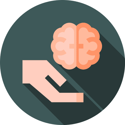 Idea hands and gestures brain idea icon