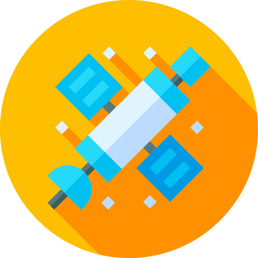 Satellite technology satellite connection icon