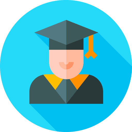 Graduate cap university graduate icon