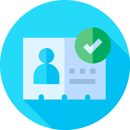 Id card identification files and folders id card icon