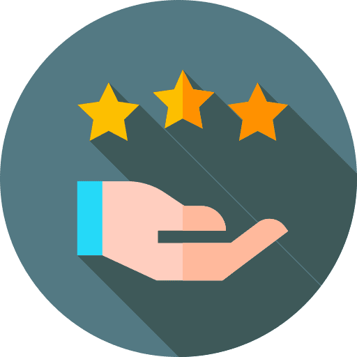 Positive positivity approve stars icon