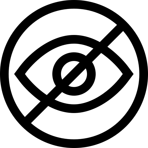 Close eyes close eyes prohibition eye icon