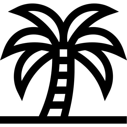 Date palm nature botanical fruit icon