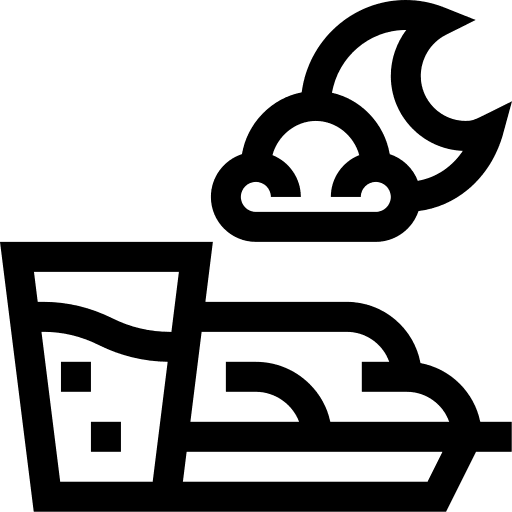 Fasting muslim fasting glass icon