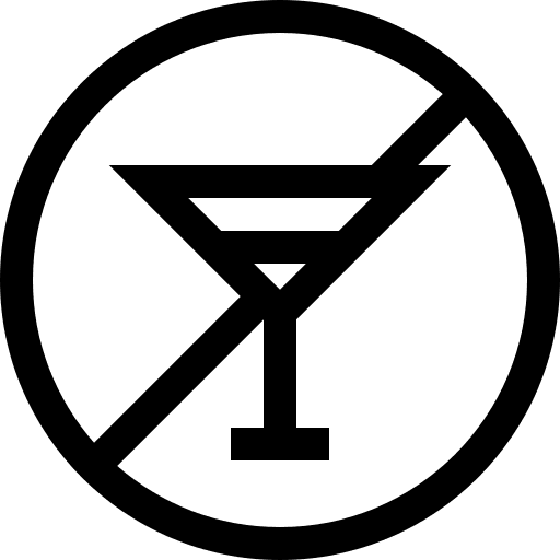 No drinks cancel prohibition no drinks icon