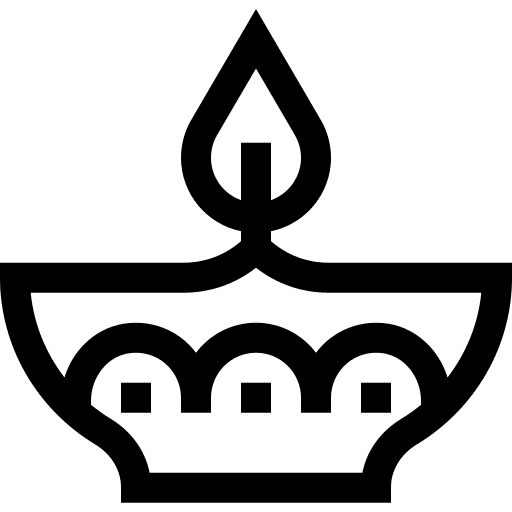 Oil lamp candle miscellaneous light icon