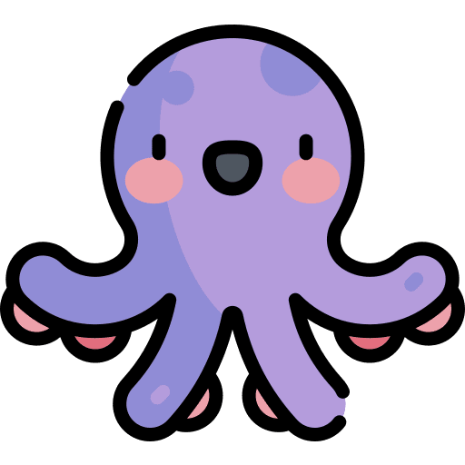 Octopus aquarium animal octopus icon