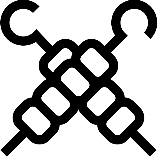 Skewer food barbecue skewer icon