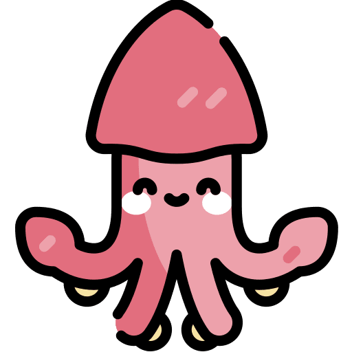 Squid aquatic animals aquarium icon