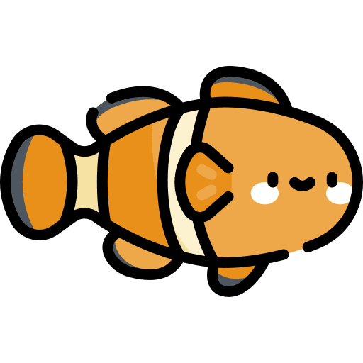 Clownfish aquatic animal kingdom clownfish icon