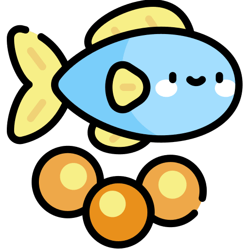 Eggs sea ocean fish icon